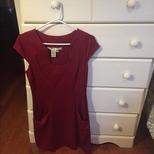 Scoop Neck Shift in Cranberry